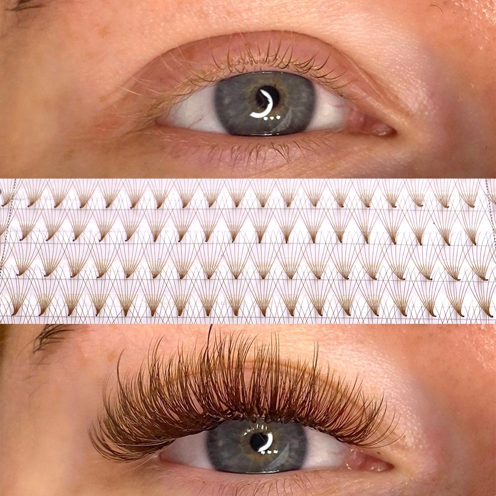 320 Kolorowych, Szpiczastych,  – Eyelash Extension Russian recenzja i cena